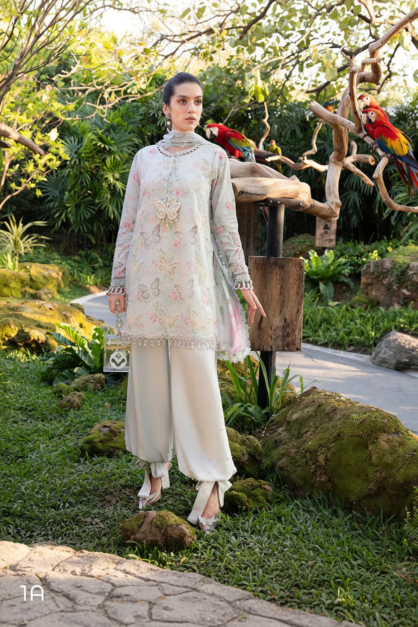 Chikankari Embroidered Lawn Unstitched 3pc