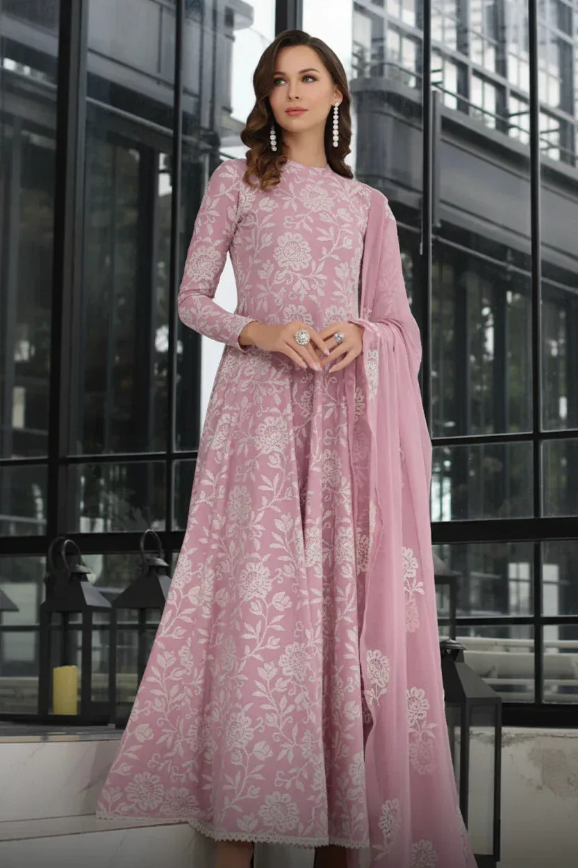 3PC Embroidered Lawn Suit