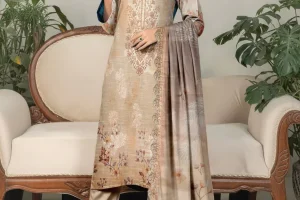 Embroidered Digital Printed Lawn Unstitched 3pc