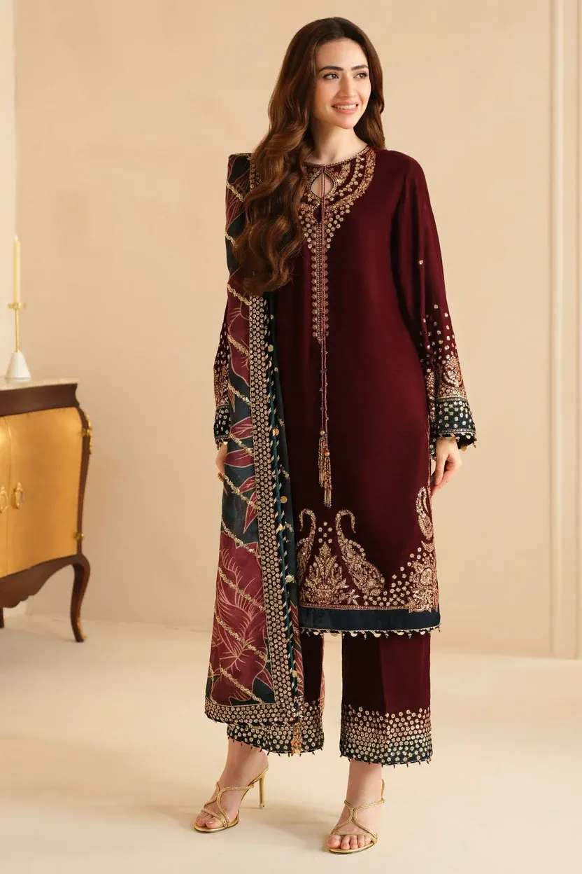 Embroidered Lawn Unstitched 3 PC