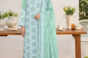 Full Chikankari Embroidered Lawn Unstitched 3pc
