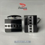 Black Rectangle Cufflink