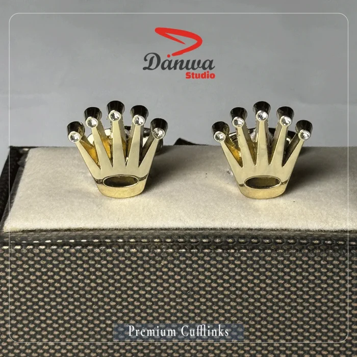 Golden Crown Cufflink