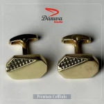 Golden Metal Rectangle Cufflink