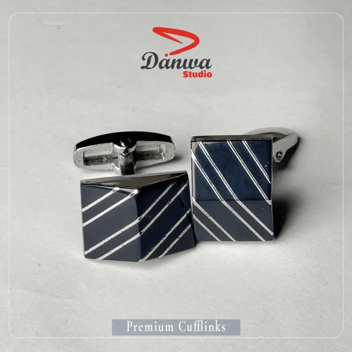 Grey Rectangle Cufflink