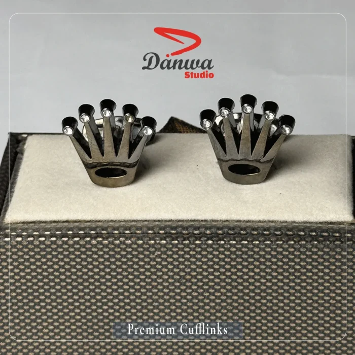 Metalic Crown Cufflink