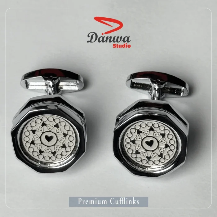 Silver Circle Cufflink