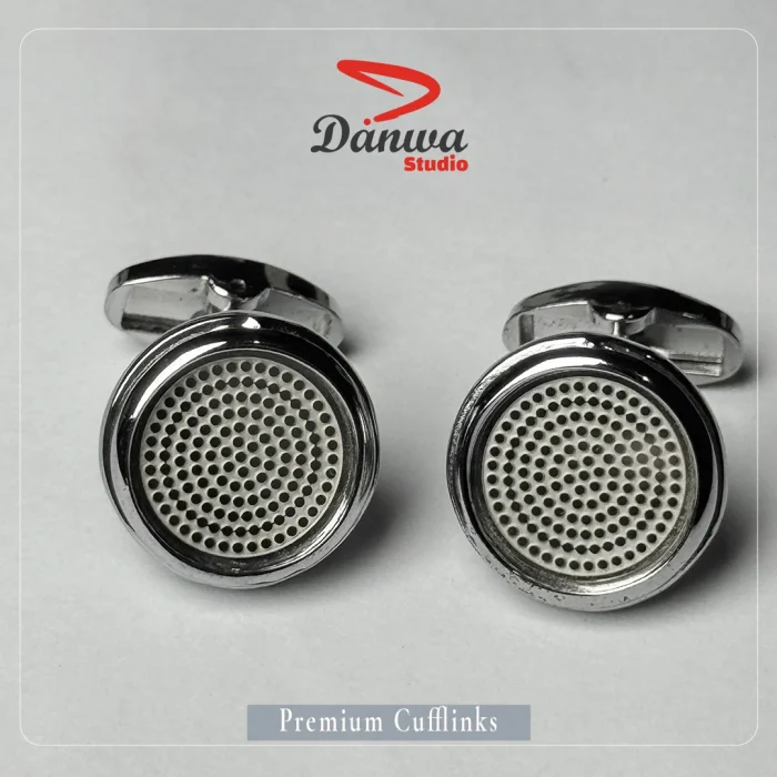 Silver Circle Cufflink