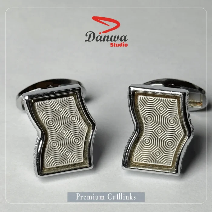 Silver Rectangle Cufflink