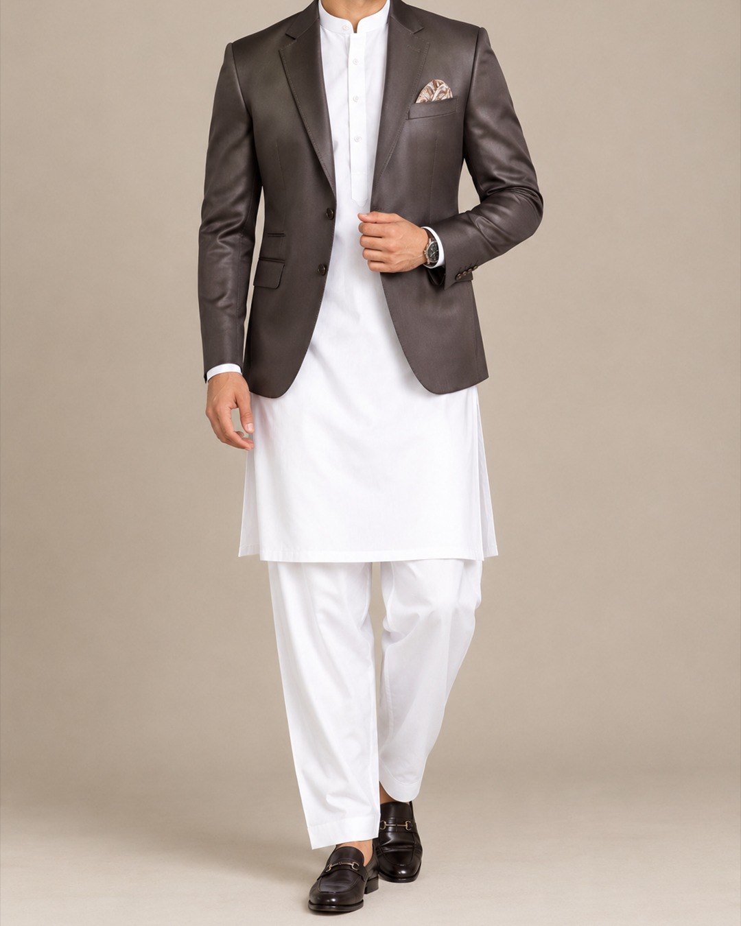 Beige Suit